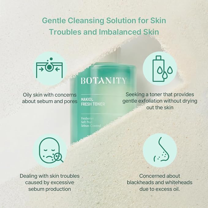 Makiol Toner | PHA | Cica Toner | Hydrating & Refreshing for Oily Skin | Sebum Control | Pore Refining | Acne Prone Sensitive Skin, Oily Skin | Cruelty-Free | 10fl oz-VivaGrace Women