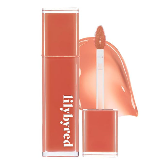 lilybyred Bloody Liar Coating Tint | Korean Glossy Lip Stain, Vivid & Juicy Color, Syrupy Shine, Moisturizing, Long-Lasting & Smudge-Proof, Non-Sticky, Lightweight, 0.14 oz. (01 Soft Apricot)-VivaGrace Women