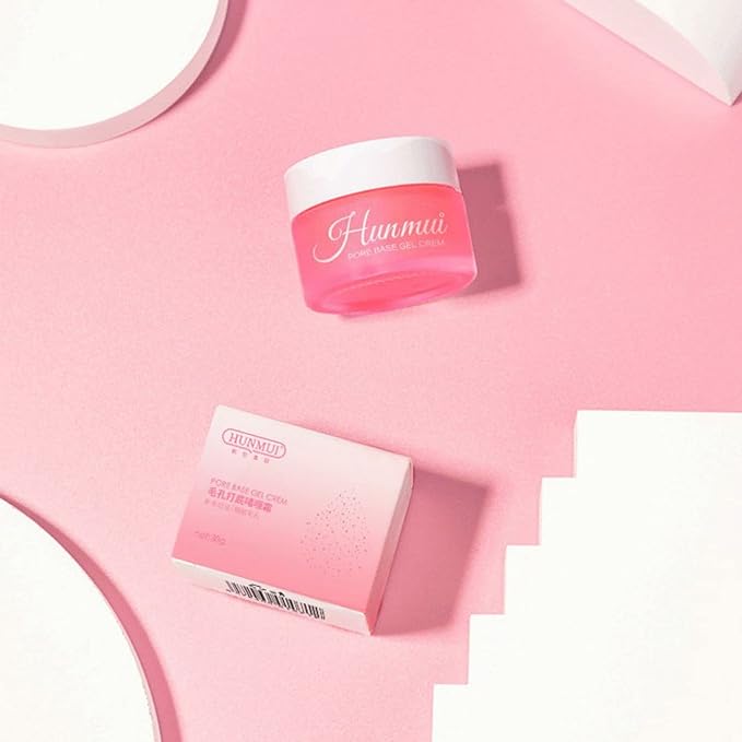 Hunmui Face Primer Pore Base Gel Cream Cover Pores Water Embellish Skin Silky Finish Primer Remove Excess Oils Isolating Pore Light Weight Primer Natural Make Up To Flawless Face Firming Moisturizers-VivaGrace Women