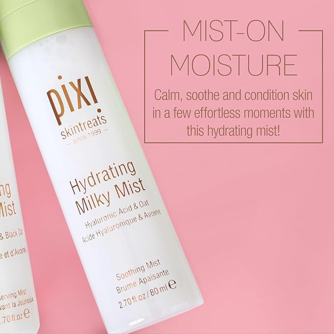 Pixi Beauty Milky Mist 2.70 Fl Oz | Hydrating Moisturizer for Dry Skin | Infused with Hyaluronic Acid-VivaGrace Women