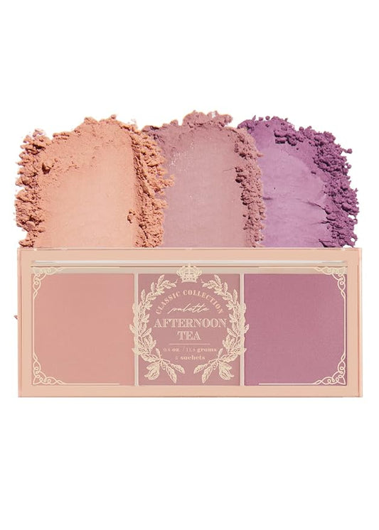 I'm Meme Palette - Afternoon Tea Blusher | Fruit Flavor for Cheek, Soft Pink, Peach, Lavender, 3 Shades Palette, Matte Powder Blush for Face & Cheeks, For All Skin Tones, 0.4oz-VivaGrace Women