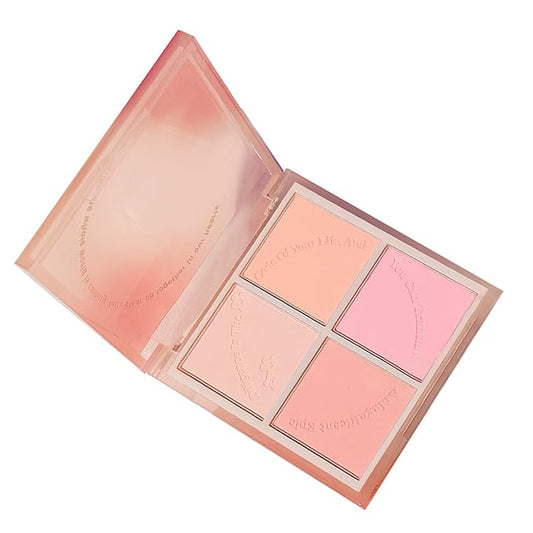 Powder Blush,Metallic Makeup Powder Blush Long Lasting Smooth Pigmented Single Color Shimmery Cosmetics Blush Blush Palette-VivaGrace Women