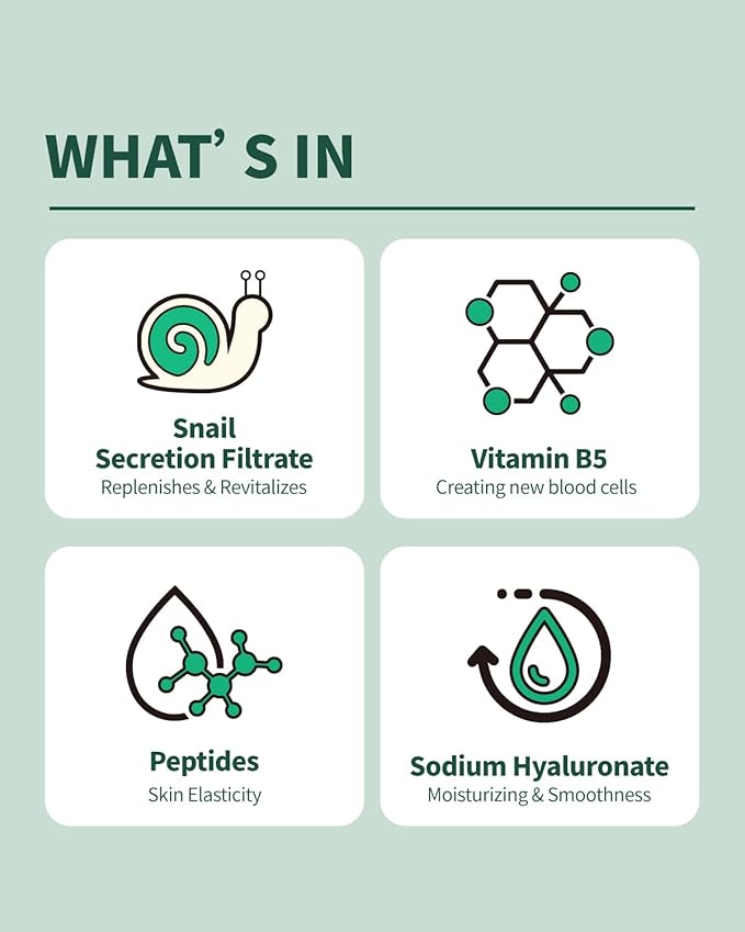 Advanced Snail Repair Eye Stick, Brightening & Tightening Eye Cream for Fine Lines & Dark Circles, Snail Mucin Eye Stick for Sensitive and All Skin Type, 0.25OZ-VivaGrace Women