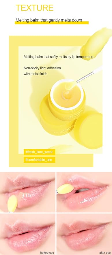 Vitamin Lip Sleeping Mask 10g / 0.35 oz. (Pack of 2) Contains 5,000ppm of vitamin E, Nourishing Moisturizing Elasticity Keratin Care, Lip Balm For Chapped, Cracked, Dry, Wrinkled Lips-VivaGrace Women
