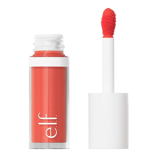 e.l.f. Camo Liquid Blush, Long-lasting Liquid Blush For High-pigment Color, Creates A Soft, Dewy Finish, Vegan & Cruelty-free, Coral Crush-VivaGrace Women