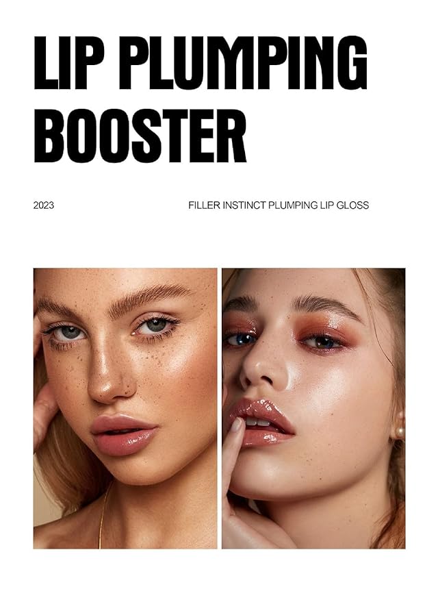 Lip Plumper 6 Colors Moisturizing Glossy Plumping Lip Gloss Long Lasting Hydrating Natural Lip Plumper for Women Girls (Color 02)-VivaGrace Women