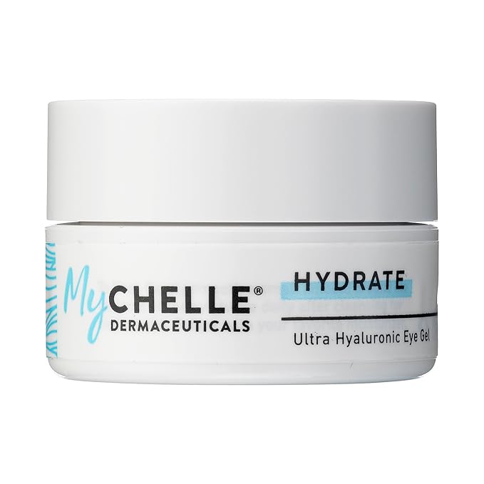 MyChelle Dermaceuticals Ultra Hyaluronic Eye Gel (0.45 Fl Oz) - Rich Hydration for Dry Skin with Vegan Hyaluronic Acid, Help Plump Skin and Help Reduce Appearance of Fine Lines and Wrinkles-VivaGrace Women