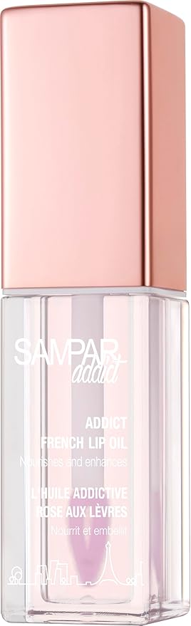 Addict French Oil with Sponge Applicator - Korean Beauty Perfect for Lip Oils & Glosses | Rosehip, Rare Beauty Tinted Lip Oil, Broadway Vita-Lip Gloss, Saie Glossy Bounce,