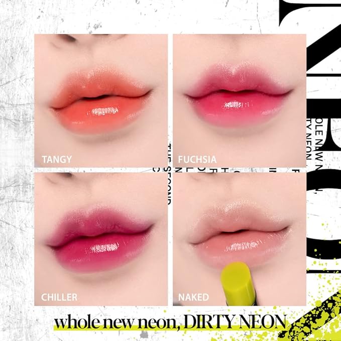 ESPOIR Dirty Neon vegan shine lipstick #Lip Care Balm(4.5g) | Wearable Shine Neon with Bright Acid Color Lip Stick | a Moist and Soft, Long Lasting Lipstick | Korean Makeup-VivaGrace Women