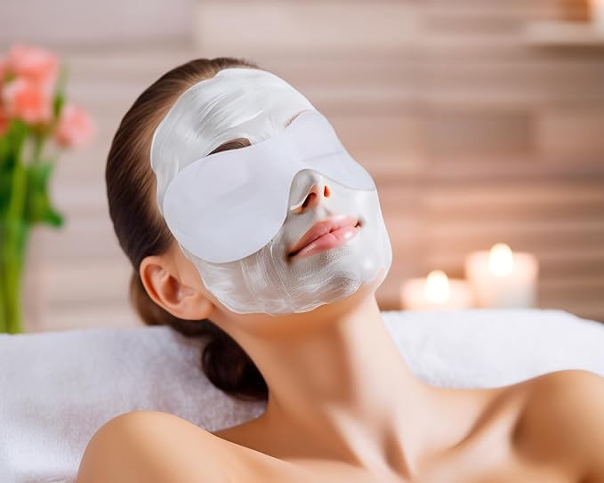 PENTA ANGEL Disposable Eye Mask Paper 50 Sheets Non Woven Eye Care Patches Cotton Spa Eye Pads Covers for Facial Skincare (50)-VivaGrace Women