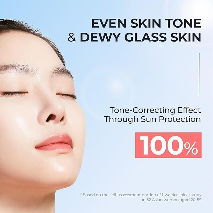 SPF 50 DOMINAS Tinted Sunscreen Moisturizer (1.7fl oz) - Tone Correction, Korean Skin Care, Broad-Spectrum UV Defense Sunblock, Water-in-Oil Formula for Lightweight, Panthenol, Sun Cream-VivaGrace Women