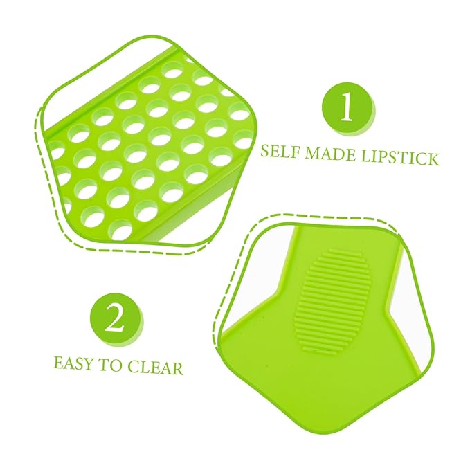 50 Lipstick Filling Mold Lip Balm Filling Spatula Lip Gloss Tray Labels for Tubes Lip Tubes Stand Tray Lip Balm Container Tray Lip Treatment Kit Diy Kit Supplies Manual Plastic-VivaGrace Women