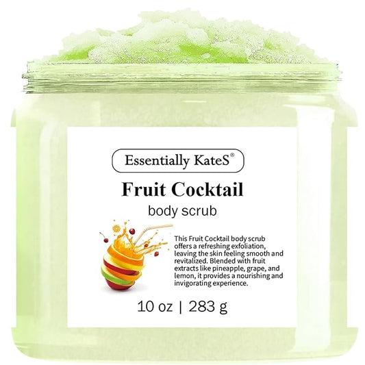 Fruit Cocktail Body & Foot Scrub 10 Oz - A refreshing, sweet, juicy aroma evokes the scent of freshly picked grapes - The best stocking stuffer.-VivaGrace Women