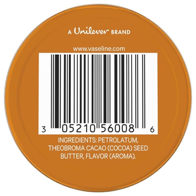 Vaseline Lip Therapy Lip Balm Tin, Cocoa Butter, 0.6 oz-VivaGrace Women