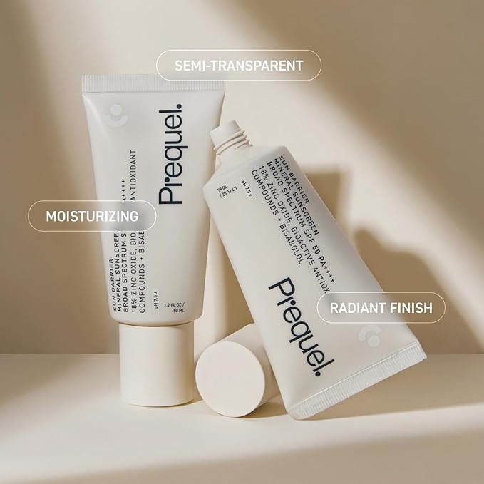 Skin Sun Barrier Mineral Sunscreen SPF 50. PA++++ Broad Spectrum Zinc Oxide Sunblock with Semi-Transparent Lightweight Texture. Moisturizing UV Defense for Face. Travel Size, 1.7oz-VivaGrace Women