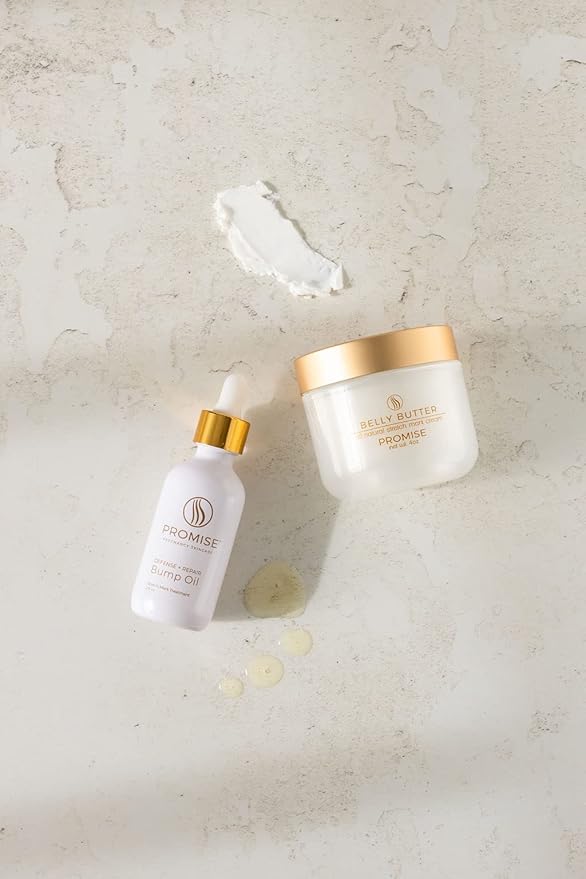 Promise Stretch Mark Prevention Kit, Scars and Dry Skin, Ultra-Hydrating Stretch Mark Cream and Stretch Mark Oil for Pregnant Women, Vegan, Non-Toxic, Set-VivaGrace Women