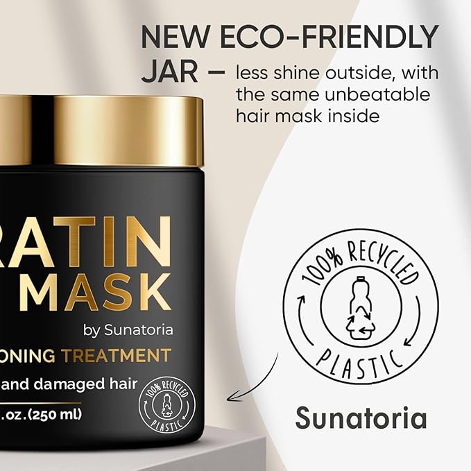 SUNATORIA Keratin Hair Mask - Deep Conditioner for Dry Damaged Hair - Hydrates, Repairs, Nourishes - Keratin Hair Treatment - Deep Conditioning Hair Mask - Keratina Mascarilla Para el Cabello-VivaGrace Women
