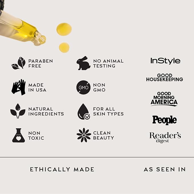 ZAAINA Extra Glow Face Serum – Hydrating Face Oil for Dry, Dull & Sensitive Skin – Lightweight Moisturizer & Natural Primer for Makeup – With Rosehip Oil, Pumpkin Seed & Vitamin E – 1oz Bottle-VivaGrace Women