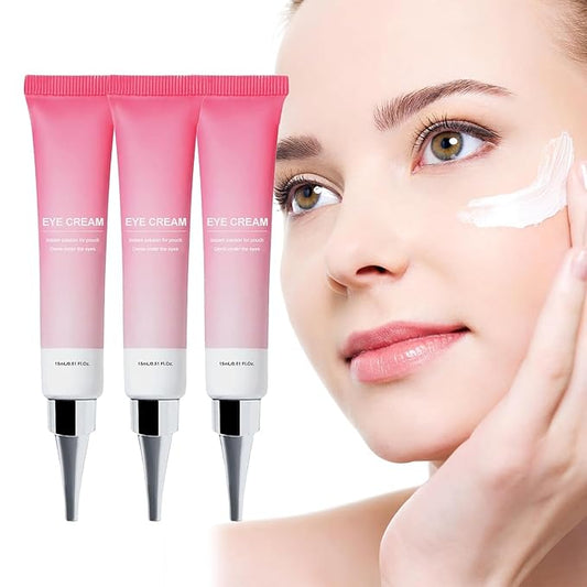 Wow-IT Instant Under Eye Cream,Ream For Eye Bags,Remove Under Eye Bags Instantly,Anti-Wrinkle Eye Cream，Helps To Instantly Reduce The Puffy Eye Look (3PCS)-VivaGrace Women