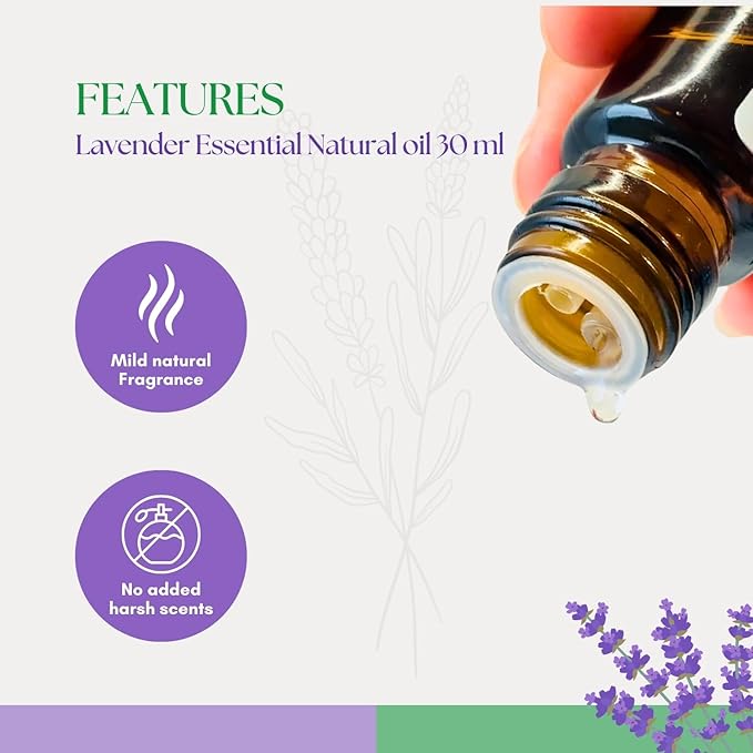 Roots & Above Pure Natural Lavender Essential Oil 1.01 oz/30ml for Diffuser, Skin, Hair, Self-Care, Soap & Candle Making Scent Fragrance-VivaGrace Women