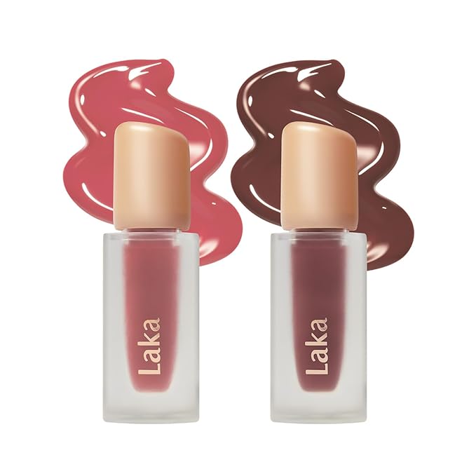 Laka Fruity Glam Lip Tint Duo #103 Humming, #121 Ash Nut-VivaGrace Women