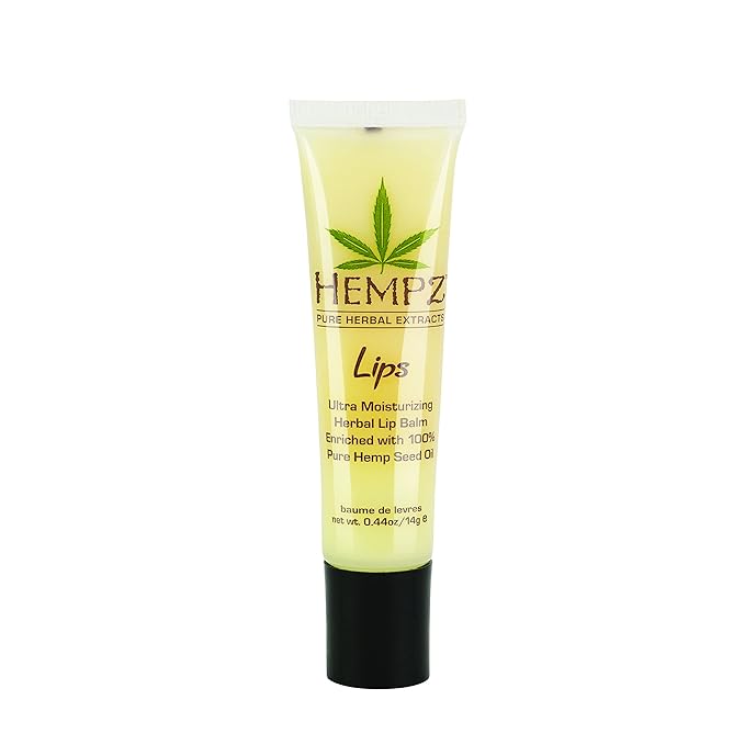 HEMPZ Herbal Ultra Moisturizing Lip Balm - Lip Treatment for Dry Cracked Lips, Provides Hydration and Nourishment for Men and Women - Premium, 100% Pure Natural Hemp Seed Oil - .44 oz-VivaGrace Women