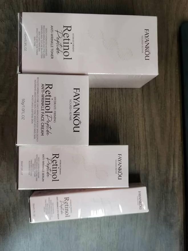 Retinol Skin Care Set, 4Pcs Anti Aging Skin Care Sets for Women, Include Retinol Face Cream Eye Cream Serum and Glycolic Acid 7%, Reduce Wrinkles, Promote Collagen Production Restore Skin Elasticity-VivaGrace Women
