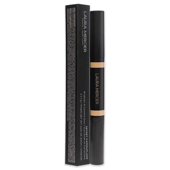 Laura Mercier Secret Camouflage Concealer Duo Stick - 1W Light with Warm Undertones Women 2 x 0.03 oz-VivaGrace Women