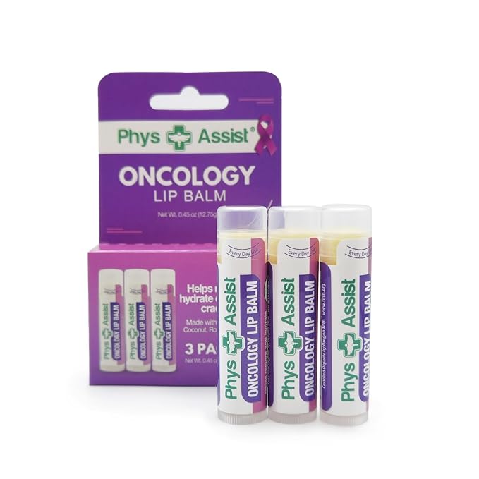 Oncology Lip Balm USDA Organic, Hydrate Dry, Parched Lips. Moisturizing -3 Pack-VivaGrace Women