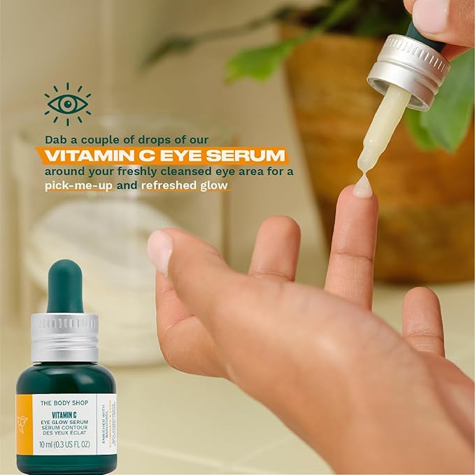 The Body Shop Vitamin C Eye Glow Serum - Illuminating And Brightening For Eye - 0.3 Fl Oz-VivaGrace Women