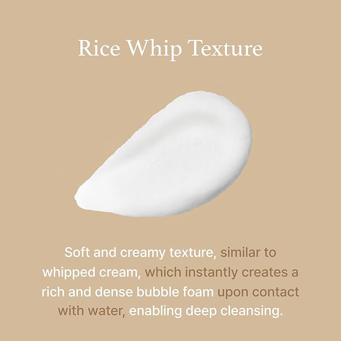 I'm from Rice Whip Facial Cleanser Set, 3 pcs Gift, Travel Kit with Rice Face Wash 5.07 fl oz & 1.01 fl oz & Rice Toner 1.01 fl oz, low-pH Rice Water Face Wash for sensitive, dry skin-VivaGrace Women
