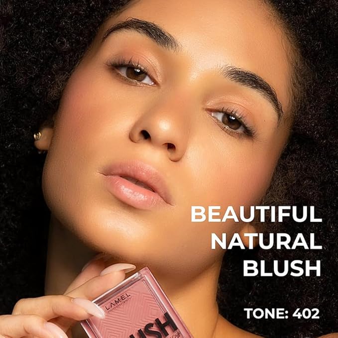 Lamel Blush Cheek Rouge Color Mini - Blendable Natural Blush Powder - Enhances & Defines Shapes & Features - Shading & Contouring Powder Blush - 4 Universal Shades - № 402 (Rouge) - 3.8g / 0.13 oz-VivaGrace Women