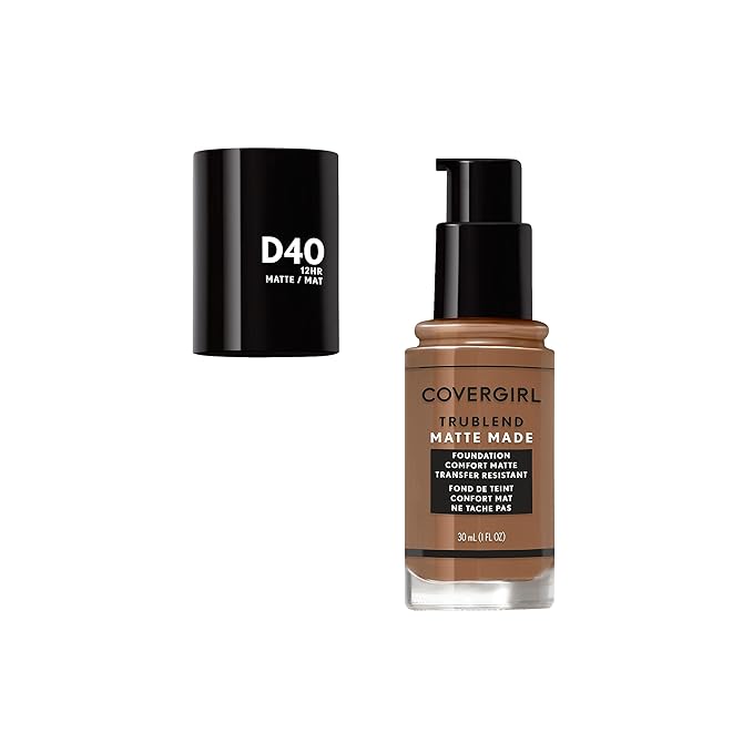 COVERGIRL TruBlend Matte Made Liquid Foundation, Deep Bronze , 1 Fl Oz (Pack of 1)-VivaGrace Women