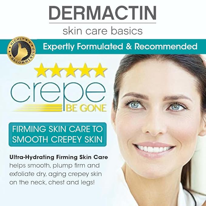 Crepe Be Gone Body Souffle Classic - Large 12 ounce - Ultra Hydrating Crepe Skin Firming Cream for Neck,Chest, Arms & Legs-VivaGrace Women