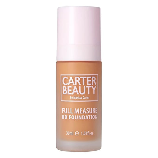 Carter Beauty Full Measure HD Foundation - Lightweight, Full Coverage Matte Formula - Water-Based, Super Soft Skin Perfector - Vegan And Cruelty Free, Paraben And Sulfate Free - Gingerbread - 1.01 OZ-VivaGrace Women