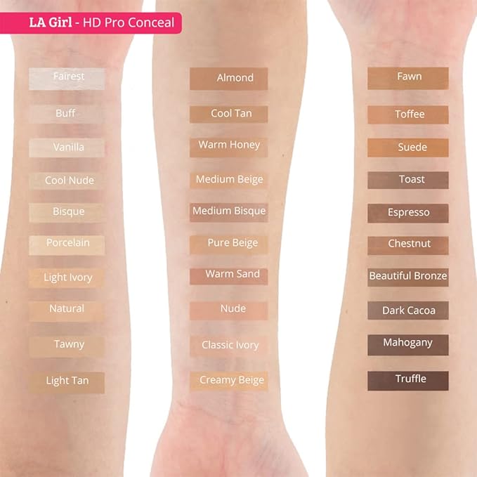 L.A. Girl Pro Concealer, Toffee, 0.28 Oz (LAX-GC984-B)-VivaGrace Women