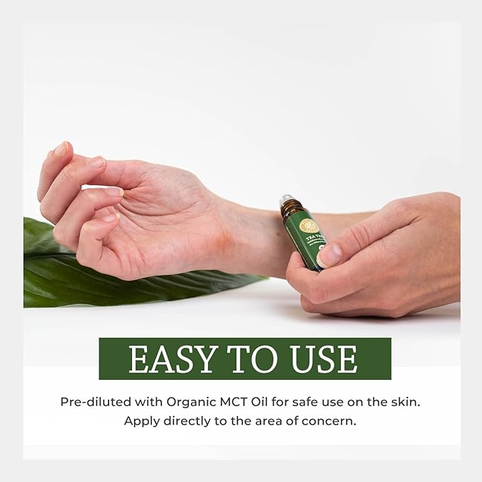 Silk Road Organic Tea Tree Essential Oil Roll On, 100% Pure USDA Certified – Healthy Skin, Toenails, Feet, Body Odor - 10 ml Roller - Always Pure, Always Organic-VivaGrace Women