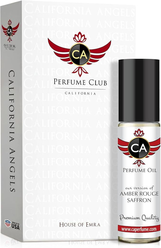 CA Perfume Amber Rouge Saffron Fragrance Body Oil For Women & Men Roll On 0.33fl oz / 10ml-VivaGrace Women