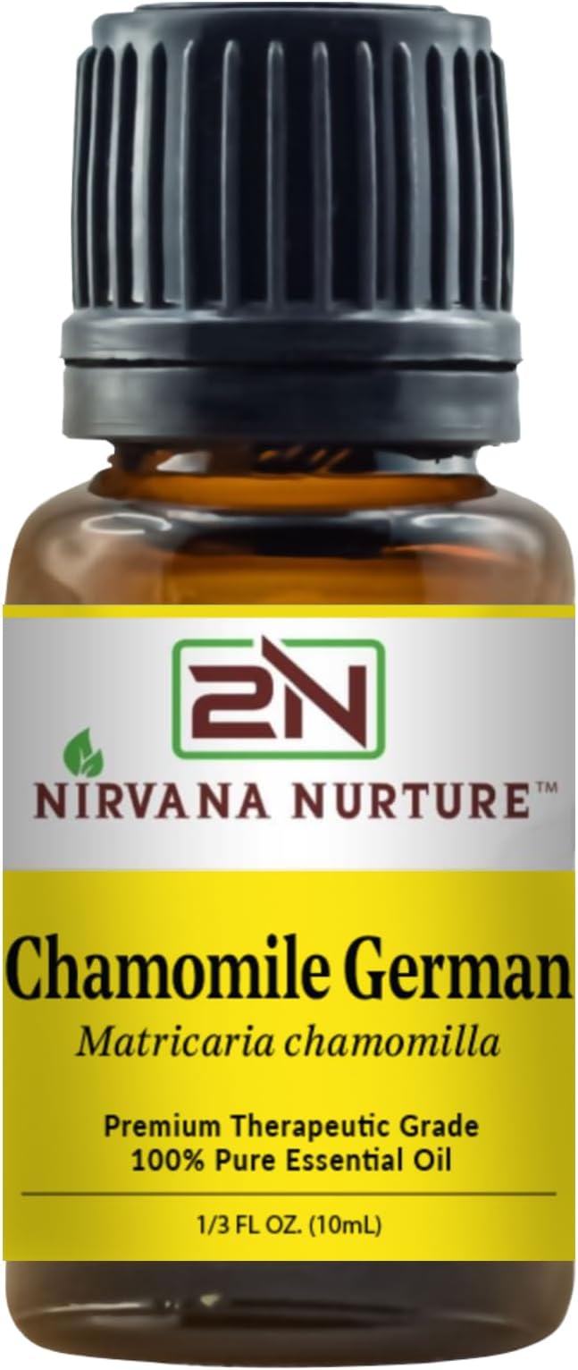 Chamomile German Essential Oil 100% Pure Premium Therapeutic Grade, Undiluted - Aromatherapy Diffuser for Calm and Relaxation, Skin Care, Hair Care-VivaGrace Women