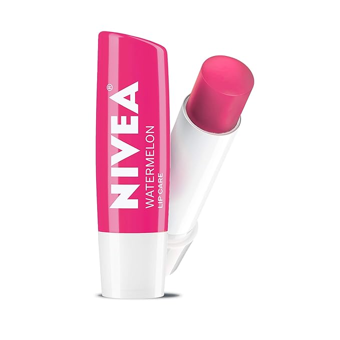 NIVEA Watermelon Lip Care - Tinted Lip Balm for Beautiful, Soft Lips - Pack of 4-VivaGrace Women