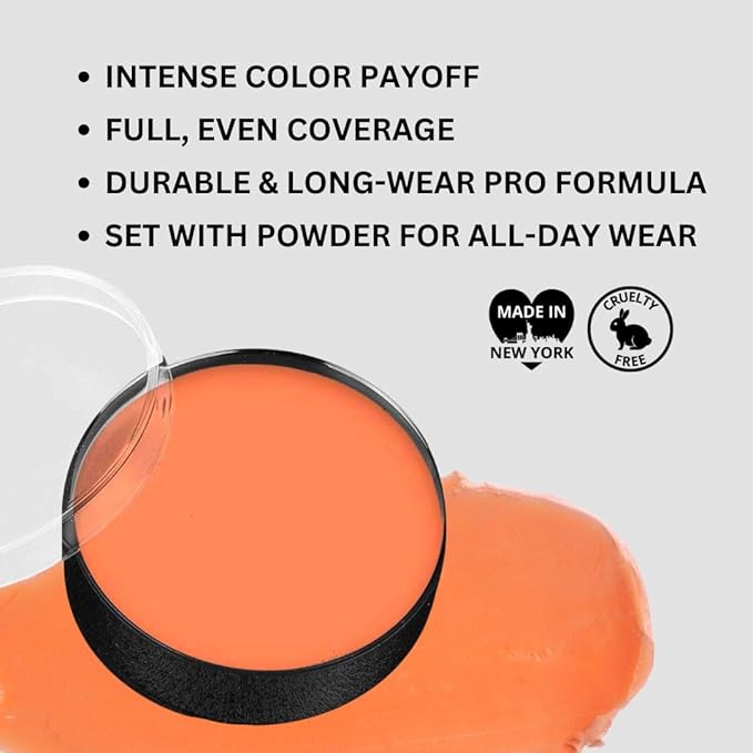 Mehron Makeup Color Cups | Stage, Foundation, Face Paint, Body Paint, Halloween | Face Paint Makeup | Greasepaint .5 oz (14 g) (Auguste)-VivaGrace Women