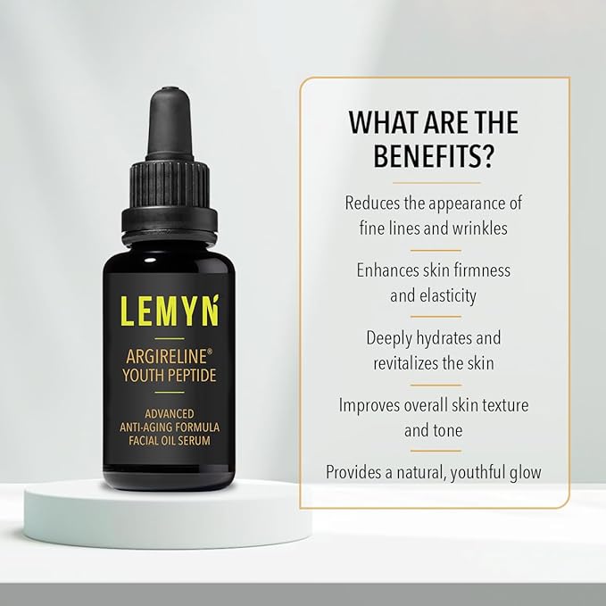 Argireline Youth Peptide Face Oil Serum | Anti-Aging, Hydrating, and Firming | Freshly Made Skincare | 15ml-VivaGrace Women