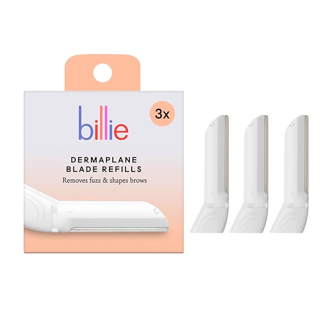 Billie - Dermaplane Refill Blades - Stainless Steel Blades with Safety Micro-guards - Nickel-free - Gently Exfoliates Skin - 3 count-VivaGrace Women
