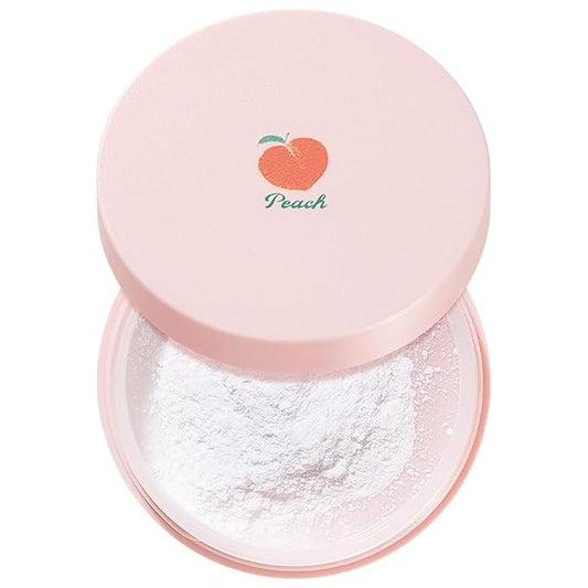 SKINFOOD Peach Cotton Multi Finish Powder 5g - Korean Peach Extract & Calamin Sebum Control Face Powder - Silky Setting Powder - Setting Powder for Oily Skin - Sweet Peach Scent for Soft Skin-VivaGrace Women