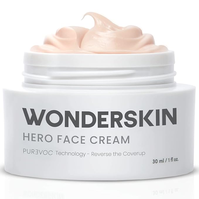 Wonderskin Purevoc Hero Face Cream, Anti Wrinkle Moisturizing Face Cream, Hydrating Face Moisturizer for Women & Men, Anti Aging Face Moisturizer, Daily Facial Moisturizer for Dry Skin-VivaGrace Women