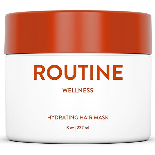 Routine Wellness Deep Conditioning Hair Mask for Dry Damaged Hair - Hydrating, Moisturizing Repair Treatment - Promotes Fullness - Coconut & Vanilla 8oz-VivaGrace Women