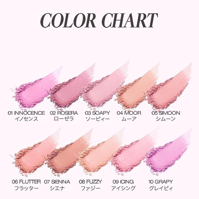 HOLIKA HOLIKA Infusing Blush with Brush - Lightweight, Smooth, Blendable Cheek Blusher, Sebum-Control, Natural Pore Coverage, Built-In Brush, Long-Lasting Pigment for Romantic Mood (02 ROSERA)-VivaGrace Women