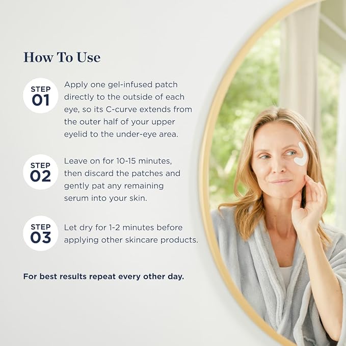 Ultra Firm Lifting Eye Mask- Visibly Lift, Tighten, Contour Eye Area for Wrinkles, Dark Circles- Skin Smoothing & Brightening- Visibly Reduce Signs of Aging w/Rhodiola Rosea Extract-VivaGrace Women