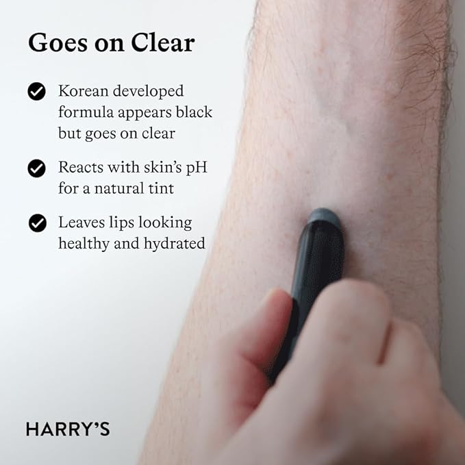 Harry's Black Lip Balm for Men - Hydrating Men's Lip Balm with Natural Finish - Korean Skincare Technology with Meadowfoam Oil-VivaGrace Women