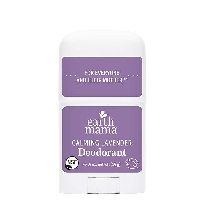 Earth Mama Mini Deodorant Travel Set | Safe for Sensitive Skin, Pregnancy and Breastfeeding, Contains Organic Calendula with No Fragrance Chemicals, No Baking Soda or Aluminum (4-Pack)-VivaGrace Women
